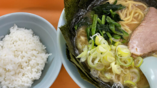 鹿島家　海苔ラーメン太麺とライス